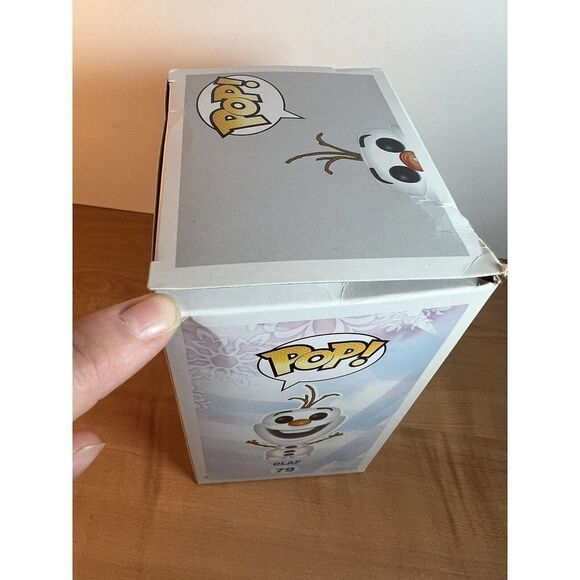 DISNEY FROZEN GLITTER OLAF THE SNOWMAN POP VINYL FIGURE - EE EXCLUSIVE Damaged - Picture 5 of 9